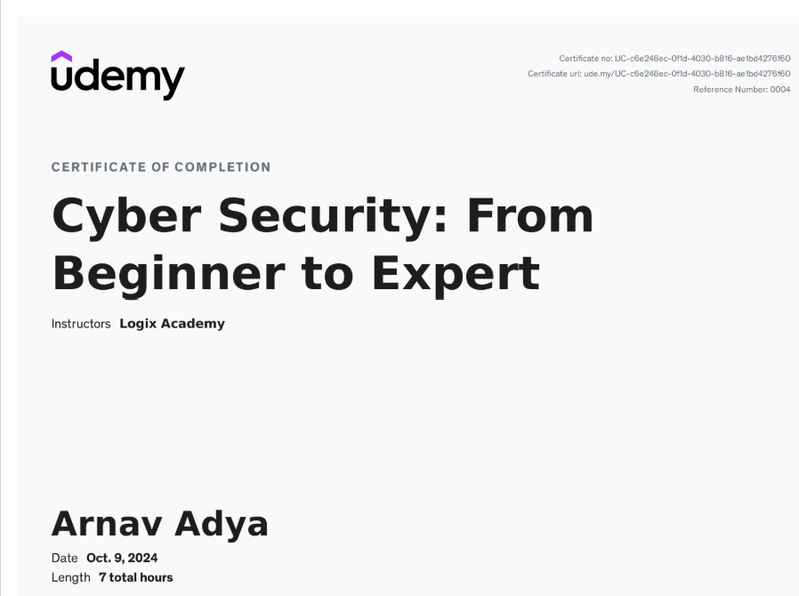 Cybersecurity Award